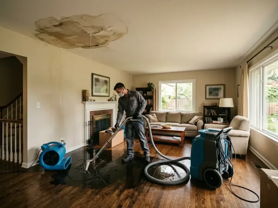 attic-pipe-burst-ceiling-drip-008 — frequently asked questions, Water Damage Restoration & Carpet Care in Hunter, TN